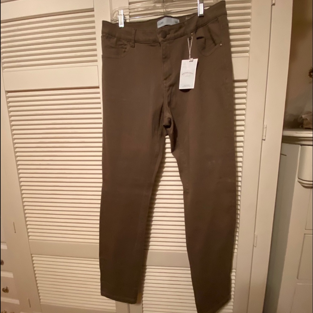 Anthology Dark Khaki Slim Pants